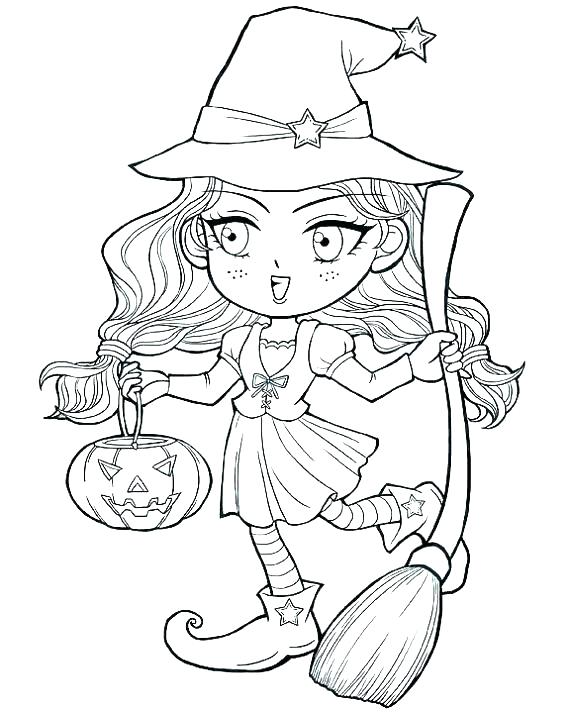 570x713 Witch Coloring Pages Witch Face Coloring Pages Witch Hat Coloring