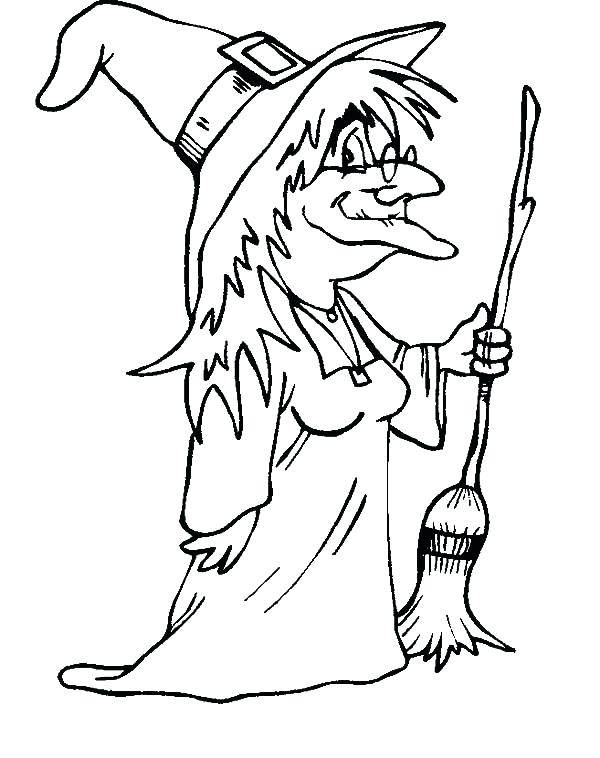 Witch Hat Coloring Page
