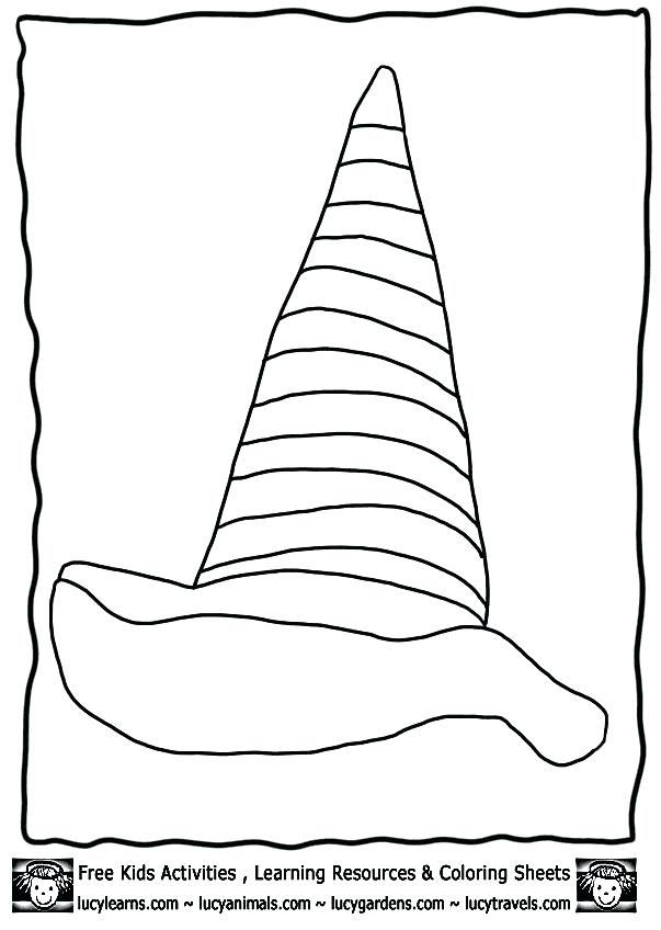 603x848 Witch Hat Coloring Page Vampire Witch Hat Coloring Pages Witch Hat