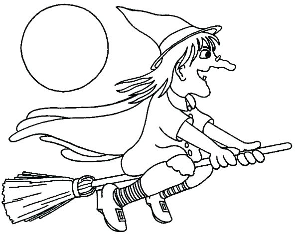 600x470 Witch Hat Coloring Pages Print Scarlet Colouring Witches Page