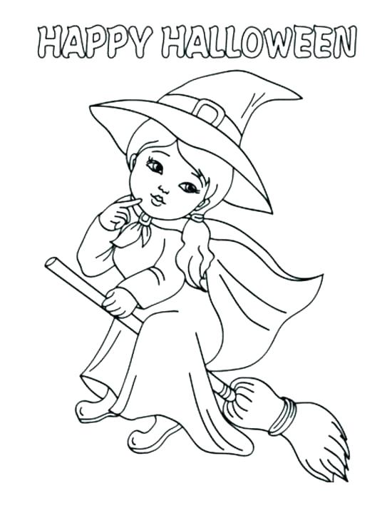 550x712 Coloring Pages Of Witches Witch Hat Coloring Page Witch Hat
