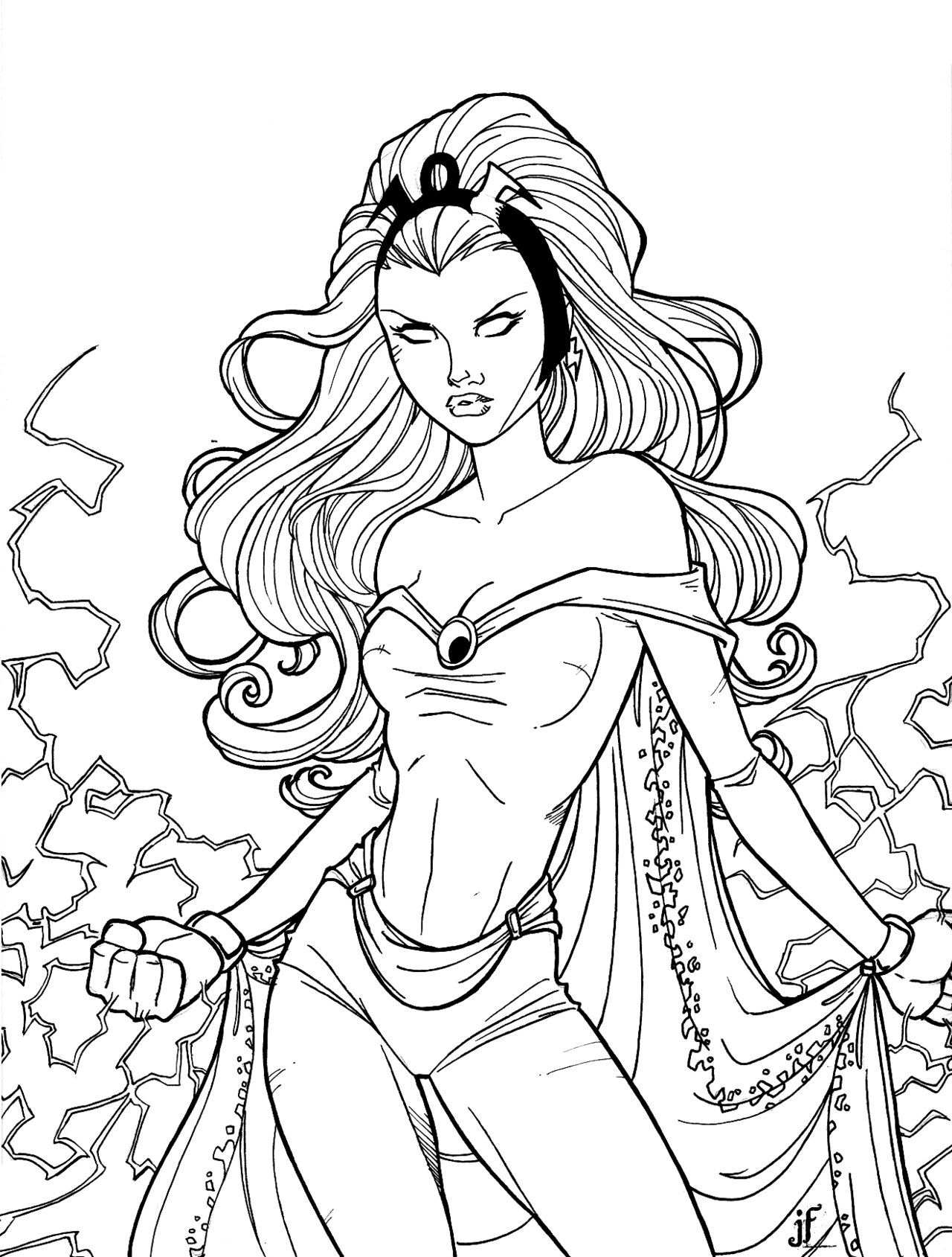 1280x1689 Storm Coloring Pages 3