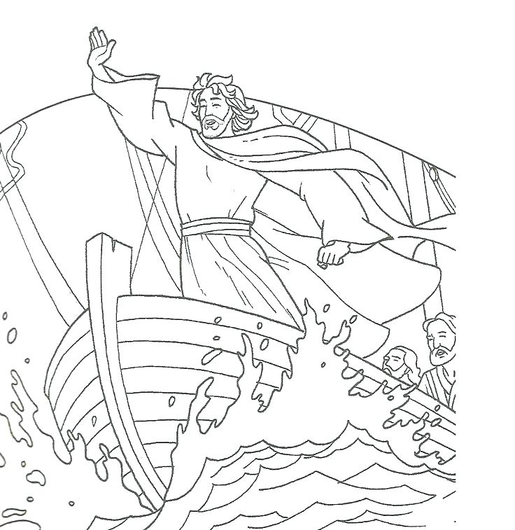 736x757 Storm Coloring Pages Calms The Storm Coloring Page Calms The Storm