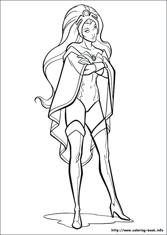 567x794 X Men Coloring Pages Free