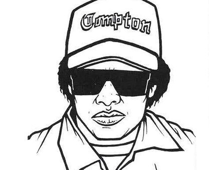 440x339 9 Images Of Rapper Cartoon Coloring Pages