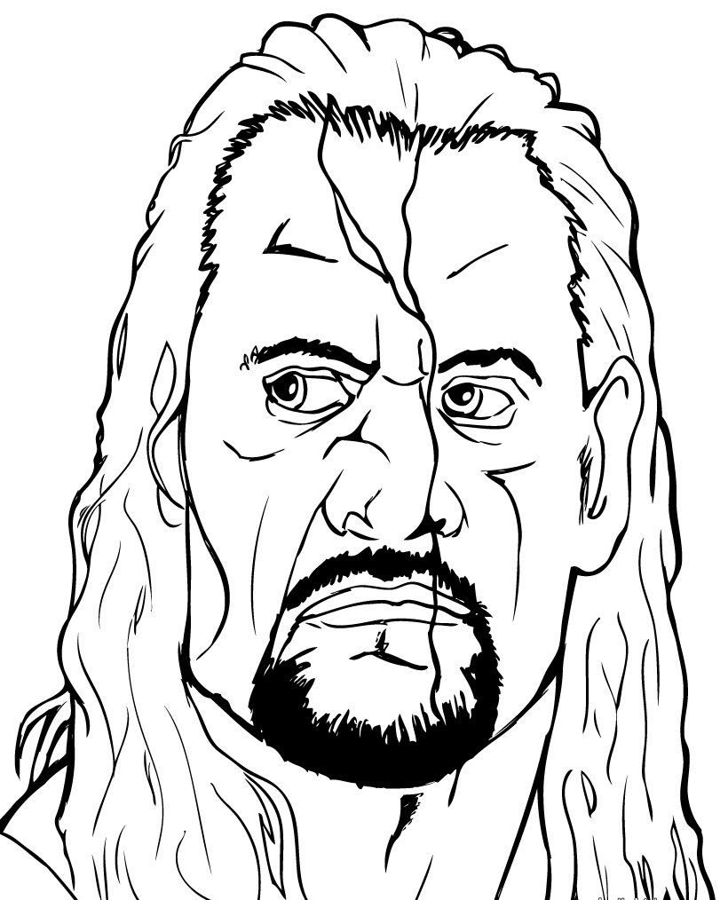 820x1014 Free Printable Wwe Coloring Pages For Kids