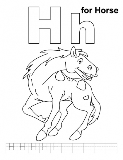 420x543 Letter H Coloring Pages For Toddlers. 91 Best Alphabet Printables