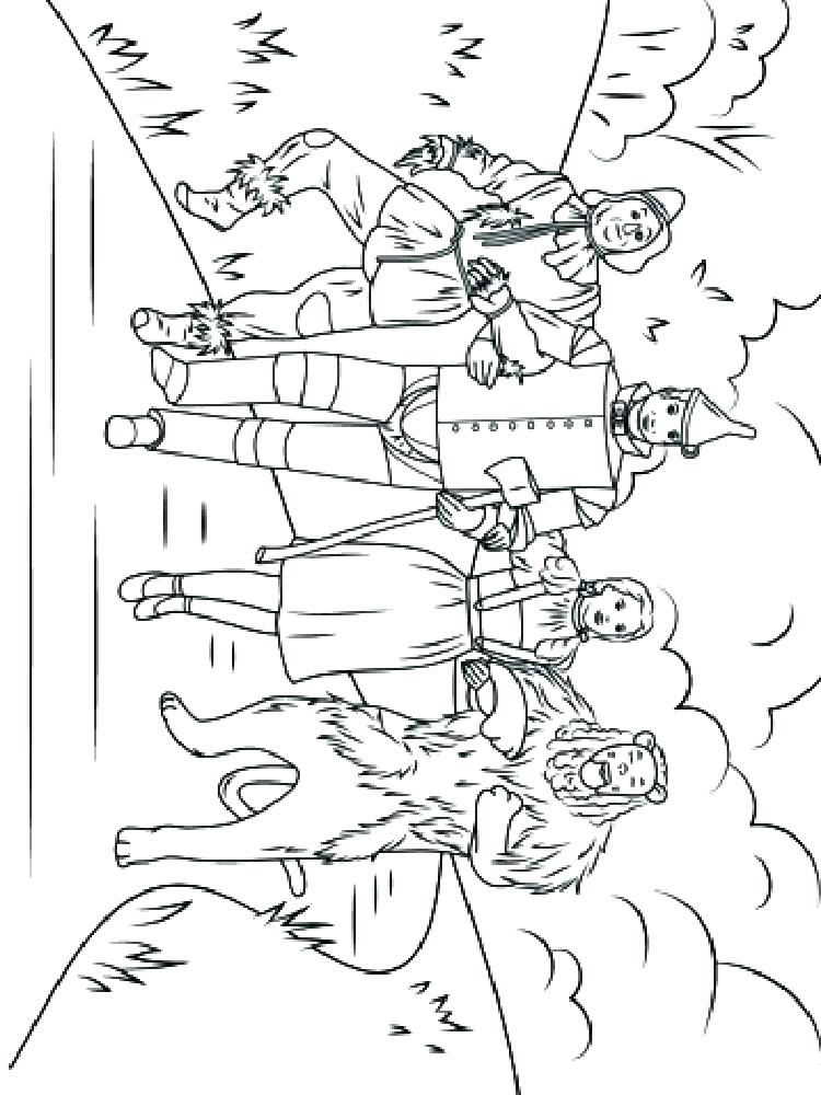 750x1000 Wizard Of Oz Coloring Pages The Wizard Of Oz Coloring Pages Wizard