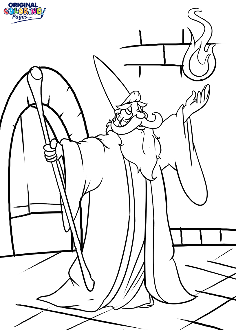 815x1138 Wizard Spell Coloring Page Coloring Pages Original Coloring Pages