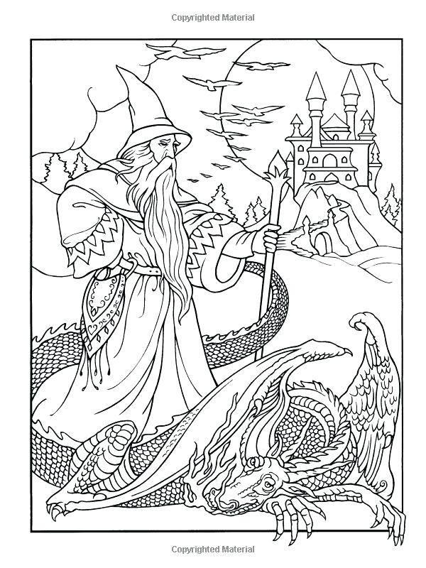 600x800 Wizard Coloring Pages Wizard Coloring Pages Girl Wizard Coloring