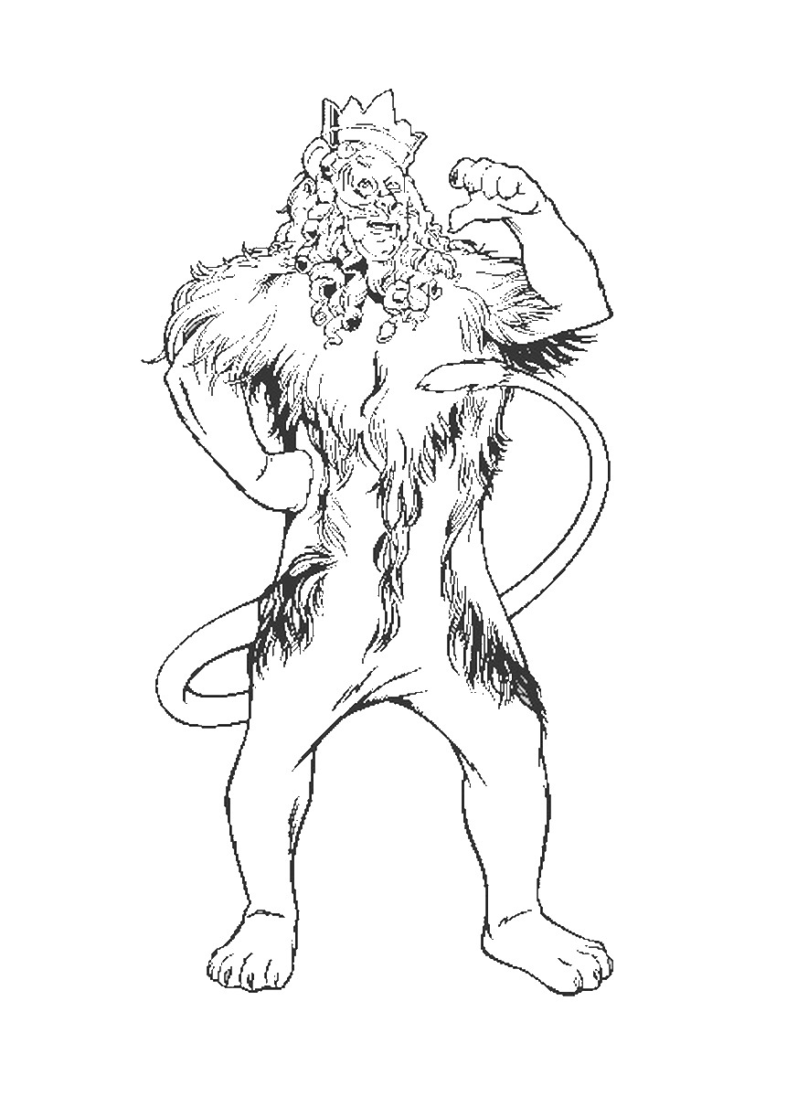 884x1200 Wizard Of Oz Coloring Pages