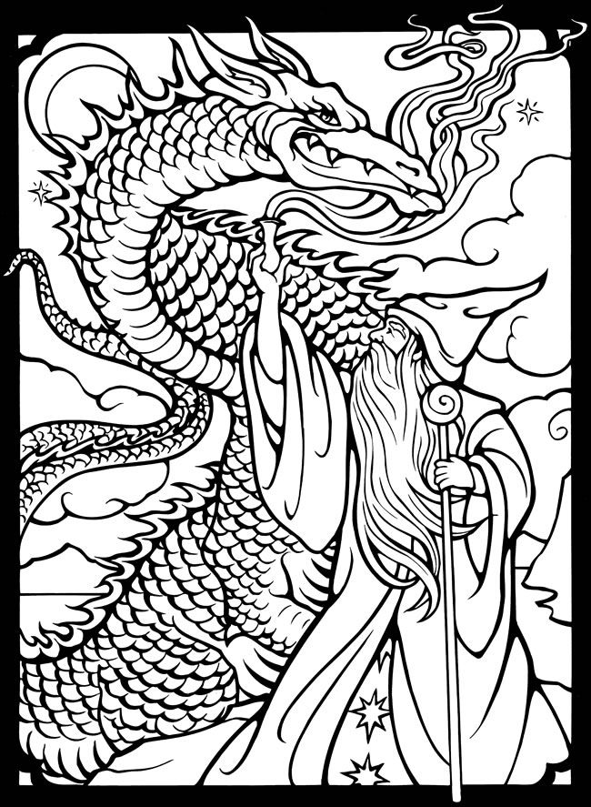 650x887 Dover Publications Free Sample Coloring Page