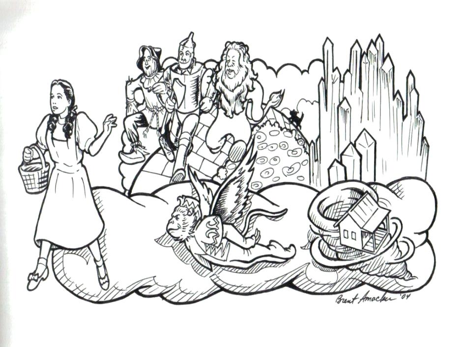 940x705 Coloring Pages Wizard Of Oz Oz 24 Ebestbuyvn.co