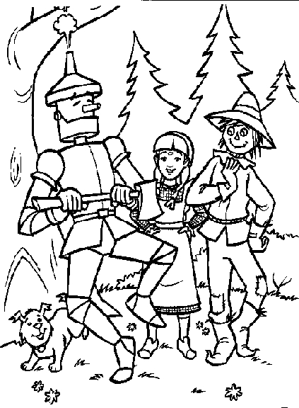 423x576 Printable Wizard Of Oz Coloring Pages Wizard Of Oz Coloring Pages