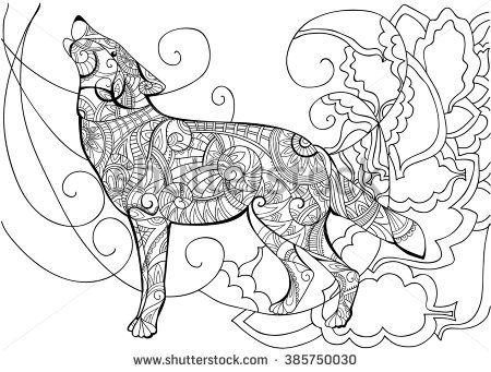450x341 Wolf. Animal. Coloring With A Wolf. Wolf Coloring Coloring Book