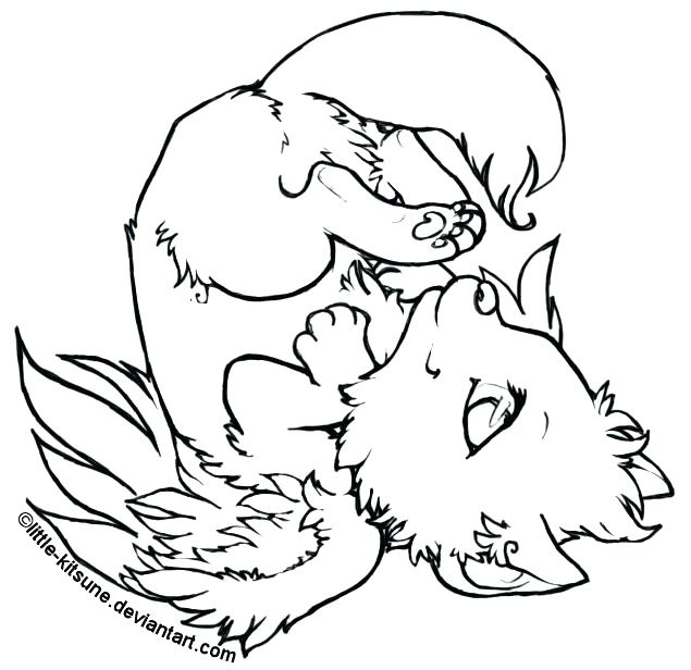 635x616 Wolf Pack Coloring Plus Winged Wolf Coloring Pages Wolf Pack