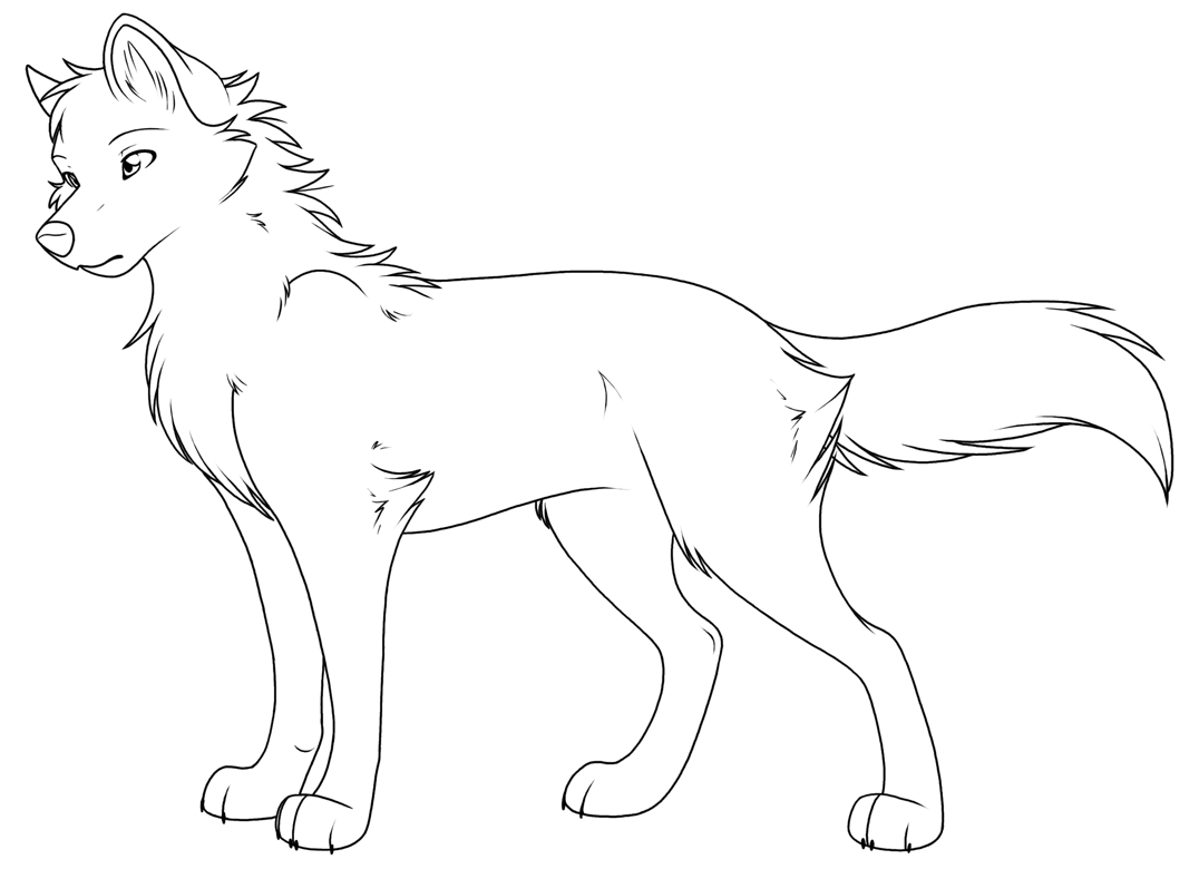 1076x780 Wolf Coloring Pages To Download And Print For Free
