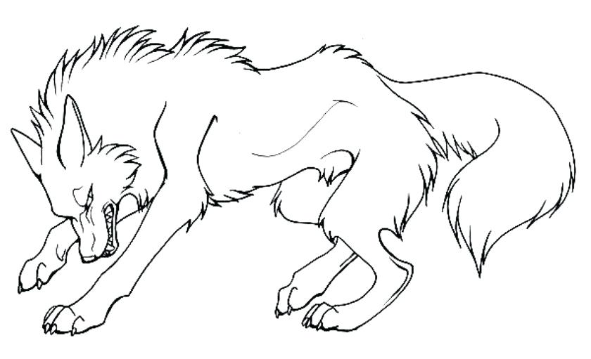 840x511 Wolves Coloring Pages Angry Cartoon Wolf Coloring Pages To Print