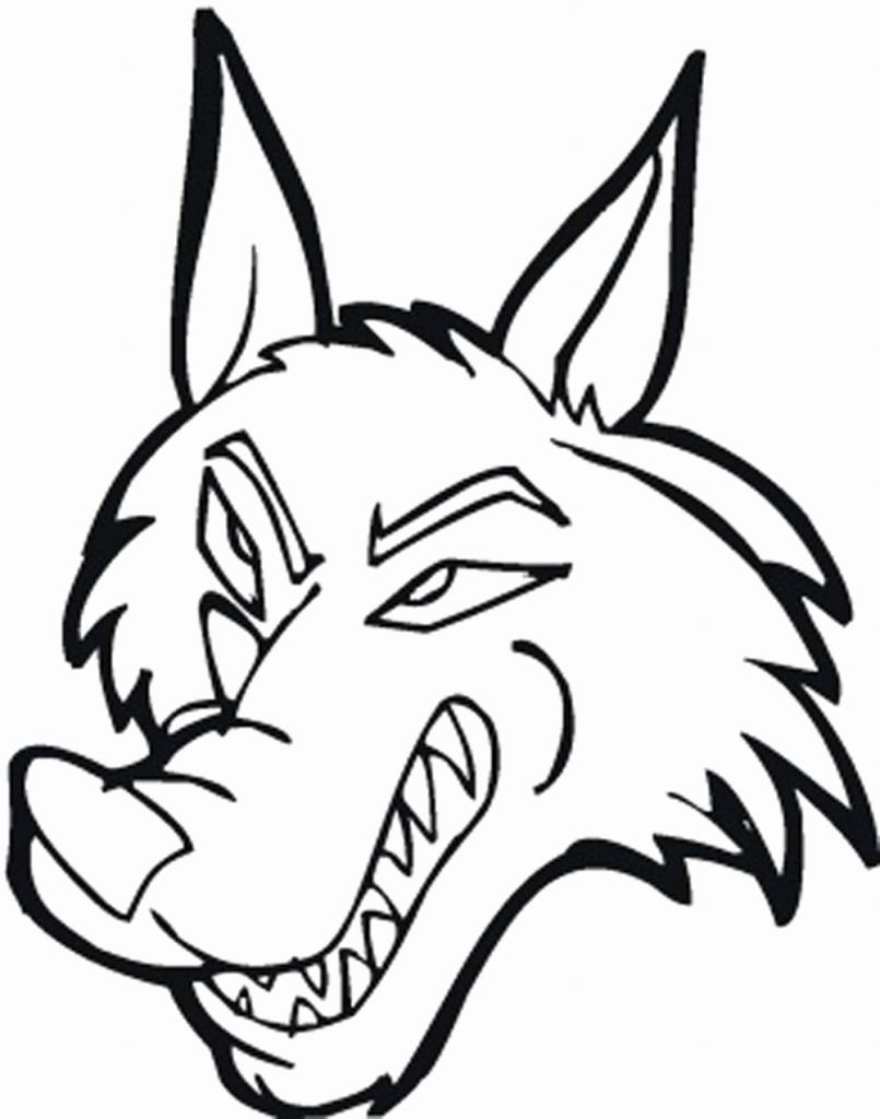 805x1024 Wolf Face Coloring Pages Ohmygirl.us