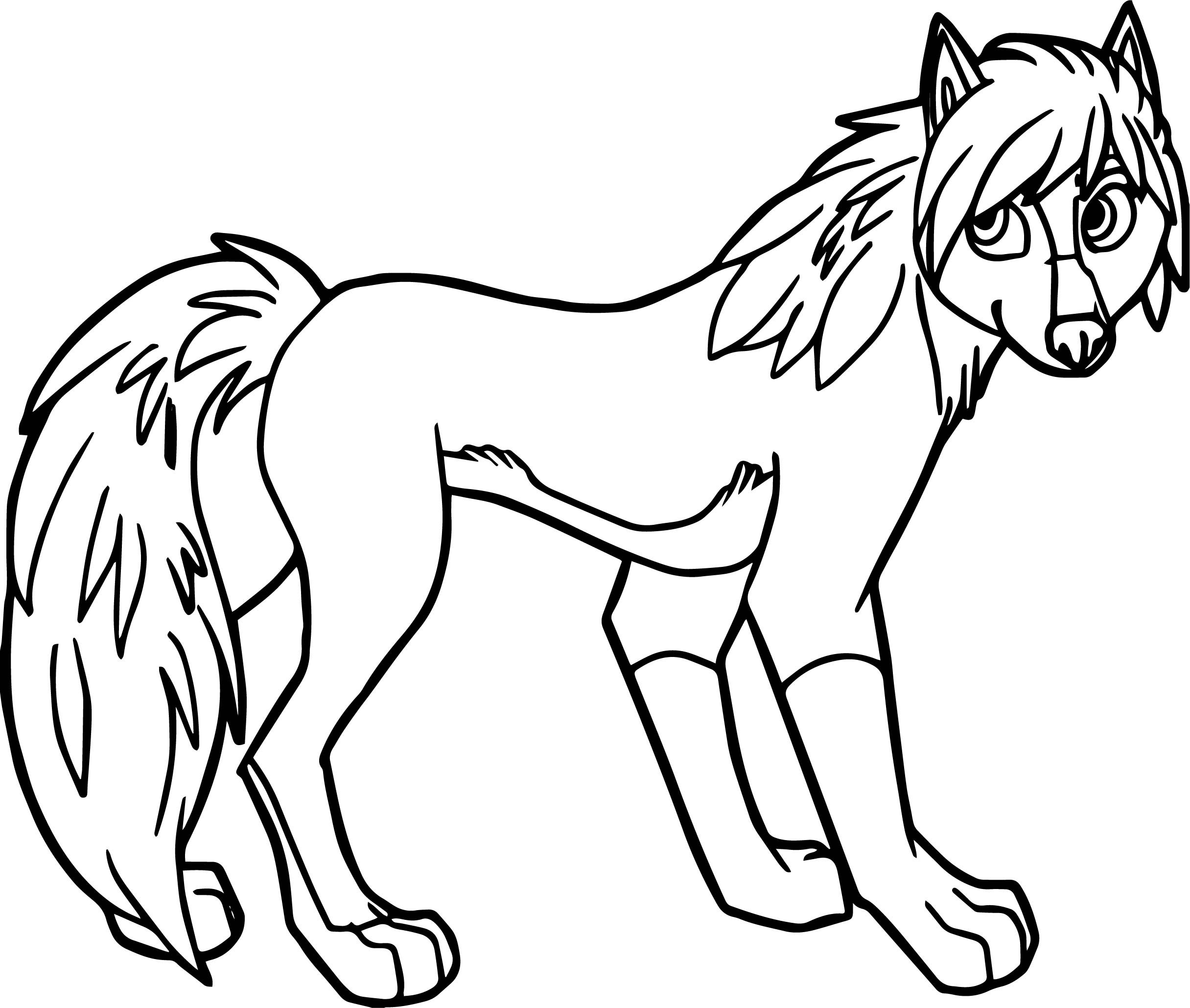 Wolf Girl Coloring Pages