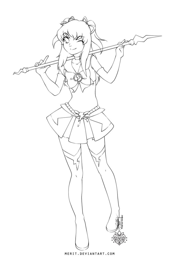 726x1099 Anime Girl Warrior Coloring Pages Wwwgalleryhipcom The Hippest
