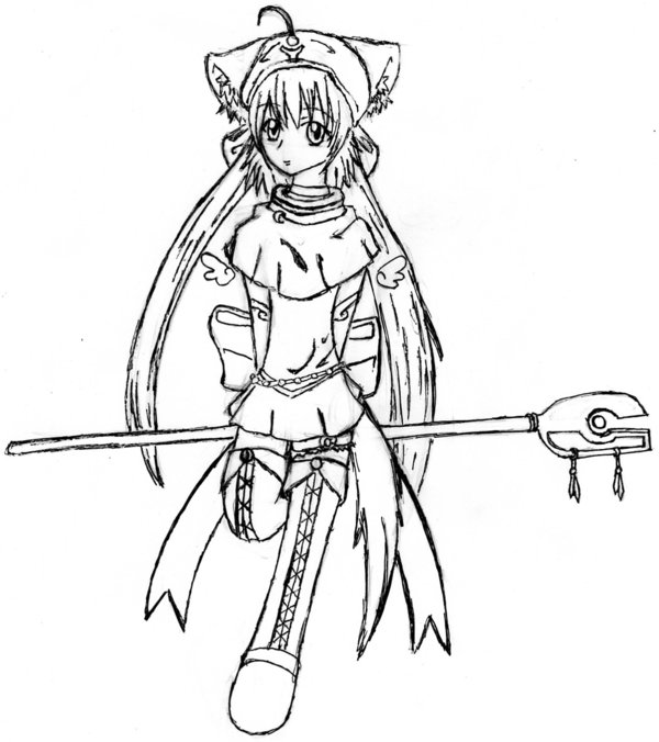 600x676 Coloring Request Wolf Girl By ~xxthing1xx On , Anime