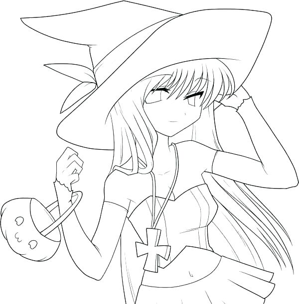 600x611 Cute Anime Coloring Pages Cute Anime Coloring Pages To Print