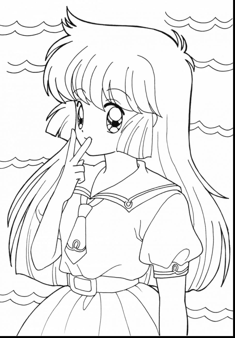 970x1396 With Anime Wolf Girl Coloring Pages
