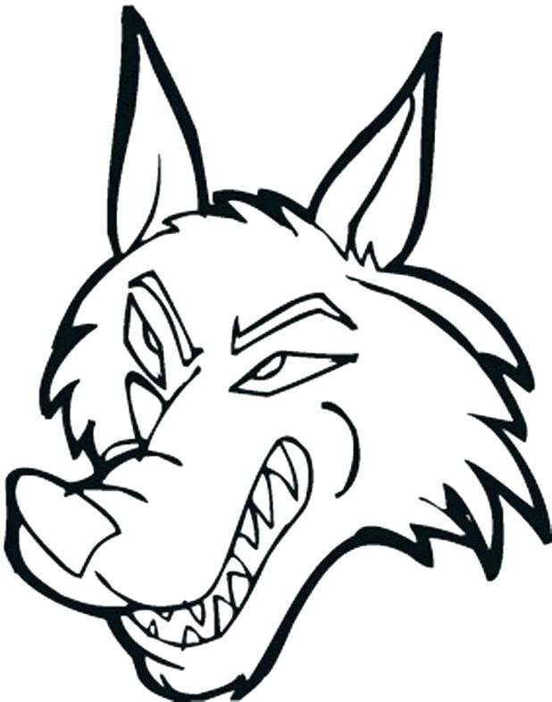 618x786 Three Little Pigs Coloring Page Wolf Head Coloring Pages Three