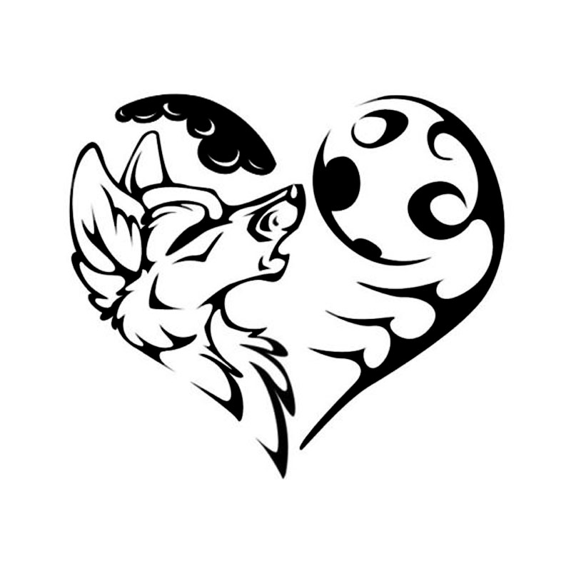 Wolf Howling At The Moon Coloring Pages