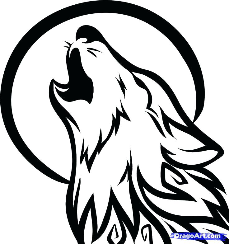 736x784 Howling Wolf Coloring Pages Wolf Coloring Pages 2 Wolf Howling