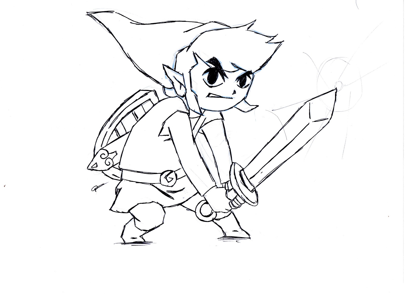 1600x1163 Link Coloring Pages