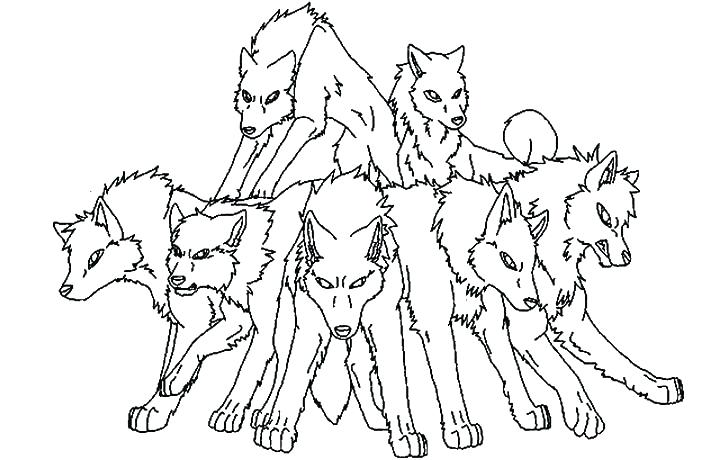 720x460 Coloring Wolf Anime Wolf Coloring Pages Wolf Pack Coloring Pages