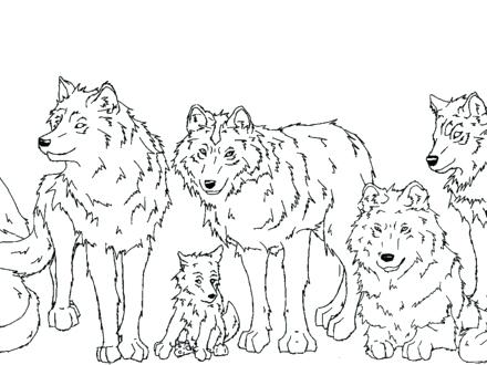 440x330 Wolf Pack Coloring Pages Wolf Pack Colori Pages Anime Couple Book