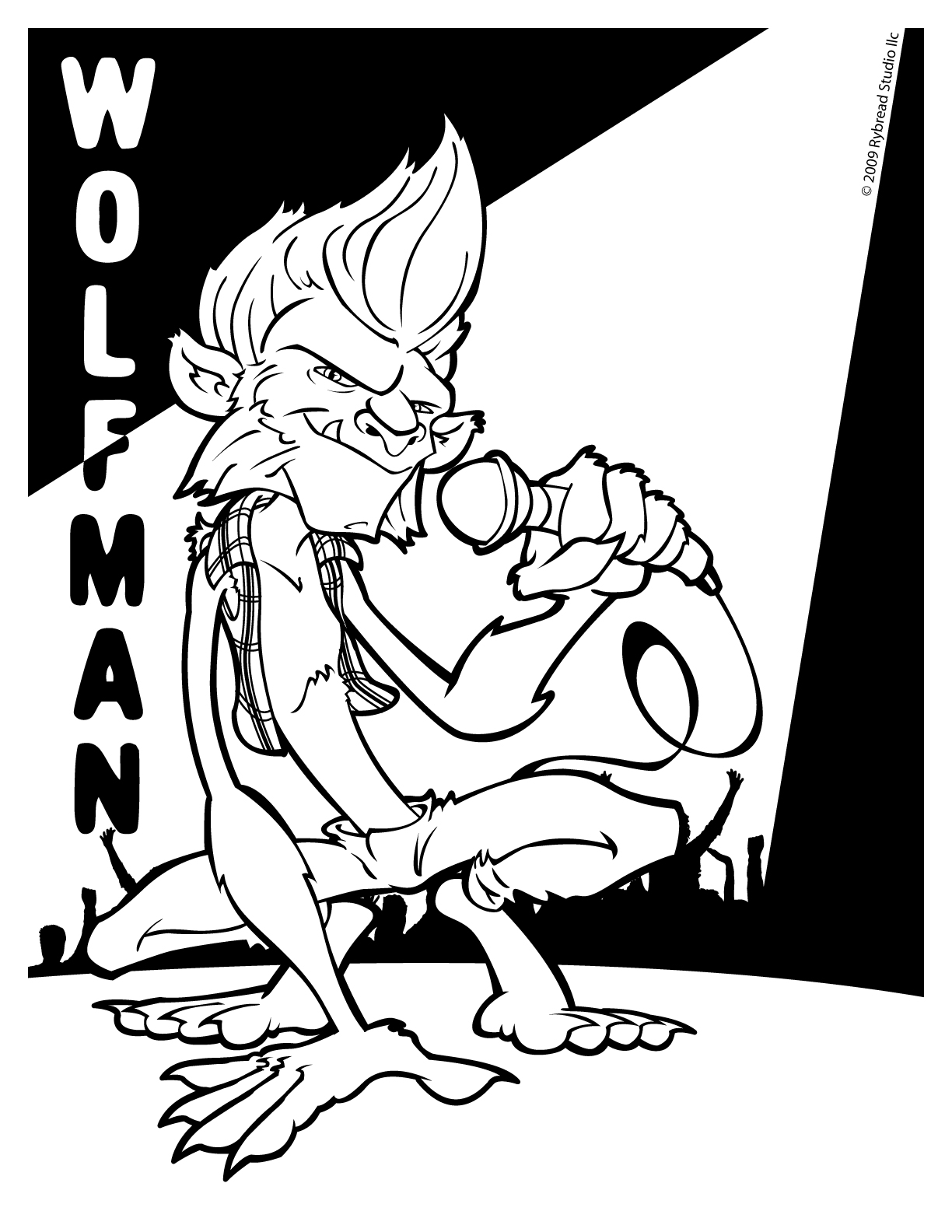Wolfman Coloring Pages