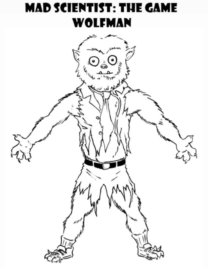 720x933 Wolfman Coloring Pages
