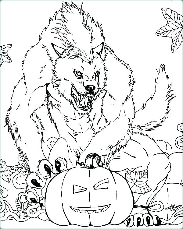 600x752 Wolfman Coloring Pages