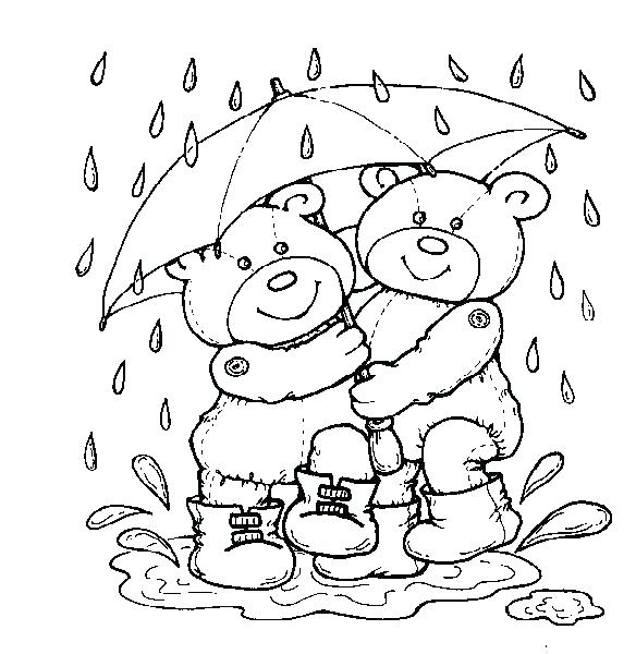 584x600 Rain Coloring Page Rain Coloring Page Raindrop Coloring Page