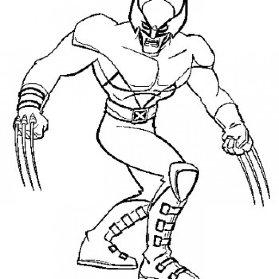 960x960 Wolverine Animal Coloring Page Free Printable Pages Best