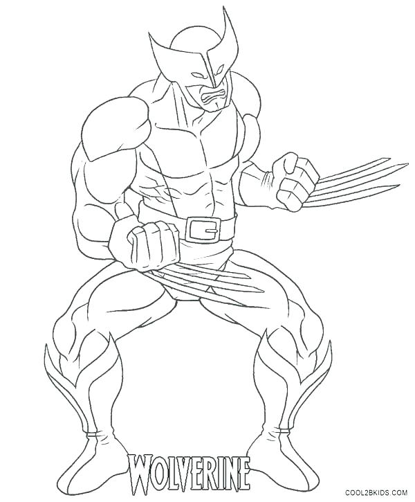 600x725 Wolverine Coloring Pages To Print Wolverine Coloring Pages
