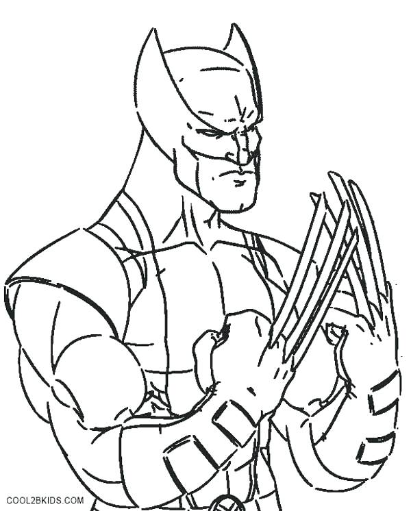 600x746 Wolverine Coloring Pages Wolverine Coloring Pages Printable
