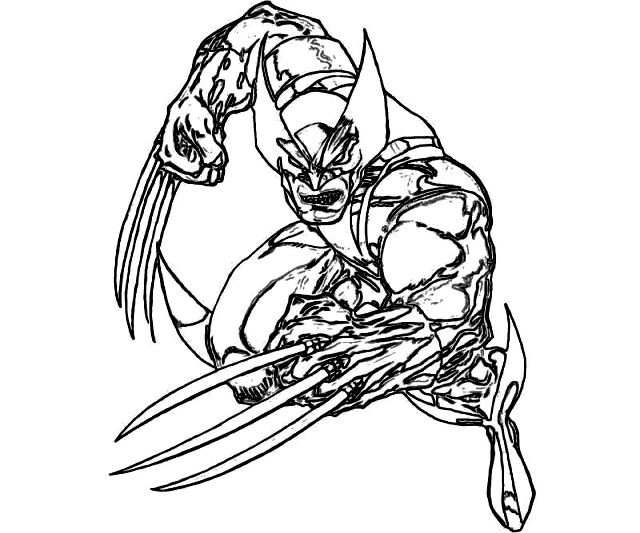 640x533 Wolverine Coloring Pages Coloring Pages Kids