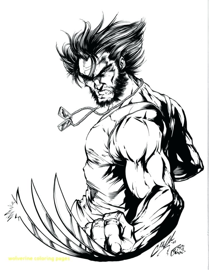 728x941 Wolverine Color Pages Free And Wolverine Coloring Pages Wolverine