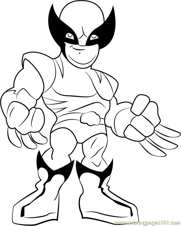 586x731 Wolverine Coloring Page