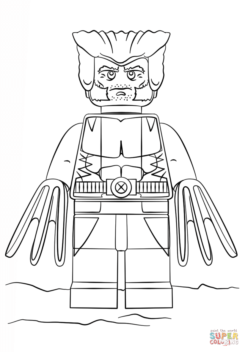 824x1186 Wolverine Coloring Pages Free With Deadpool Superhero Color