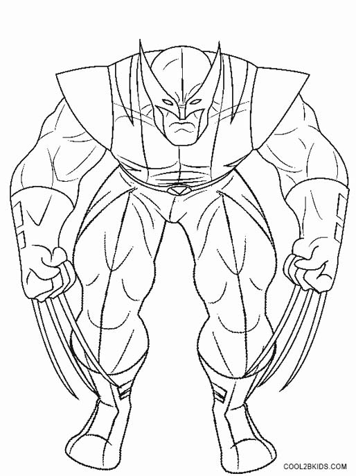 514x686 Printable Wolverine Coloring Pages For Kids Cool2bkids