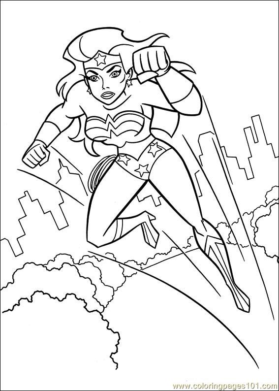 567x794 Wonder Woman 46 Coloring Page