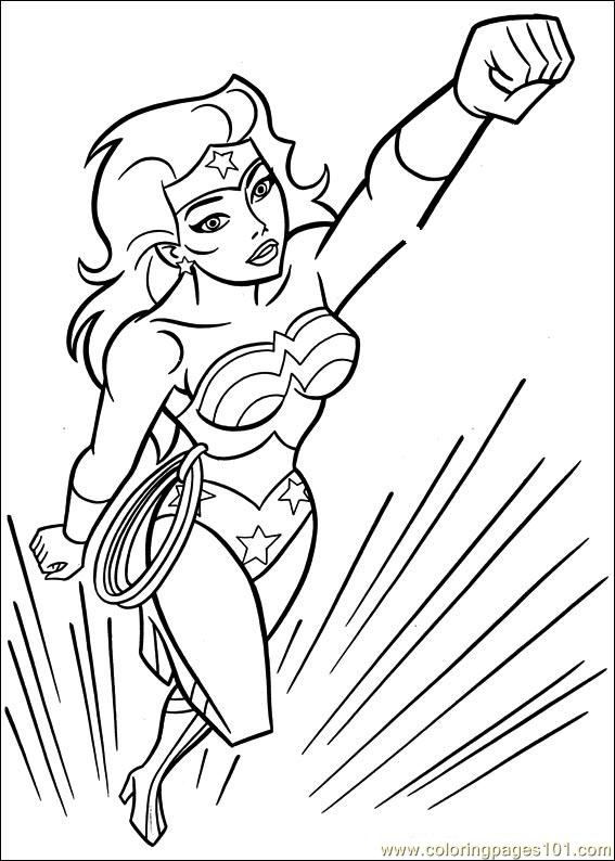 567x794 Wonder Woman 38 Coloring Page