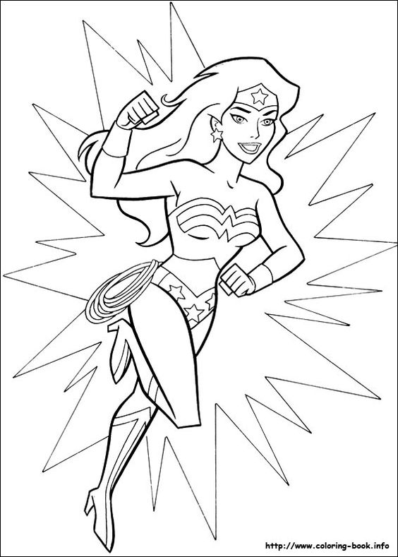 564x789 Wonder Woman Coloring Page Coloring Pages Dc Super