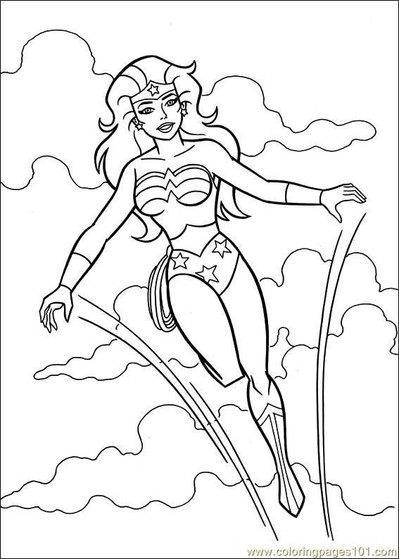 567x794 Free Printable Coloring Page Wonder Woman 39 (Cartoons Gt Wonder